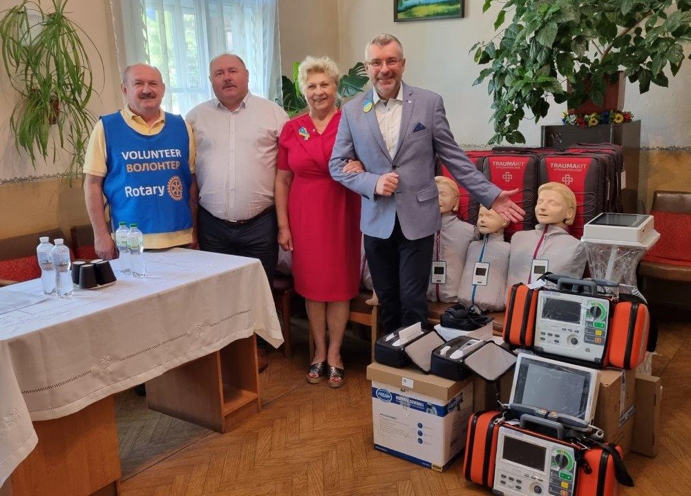 Rotary Club Poznań - Sprzęt medyczny dla Pogotowia Ratunkowego w Kołomyi